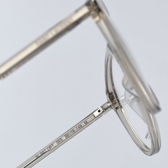 Saint Laurent Men BRAND NEW Eyeglasses Transparent Beige Pilot SL667OPT 003 - Picture 10 of 11